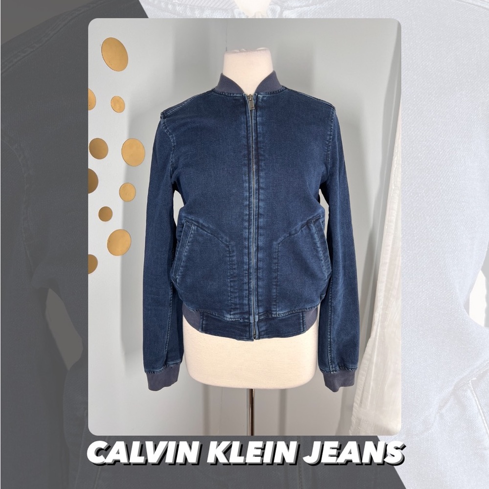 Calvin Klein Jeans Blue Bomber Jacket